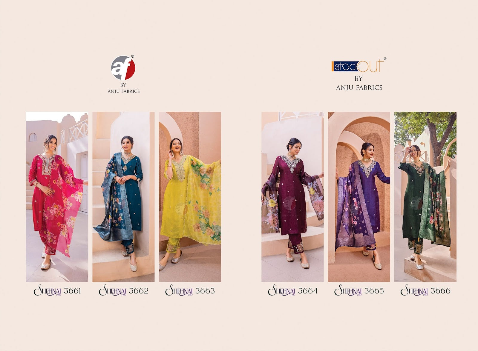 Shehnai Vol 7 Af Dola Silk Readymade Pant Style Suits