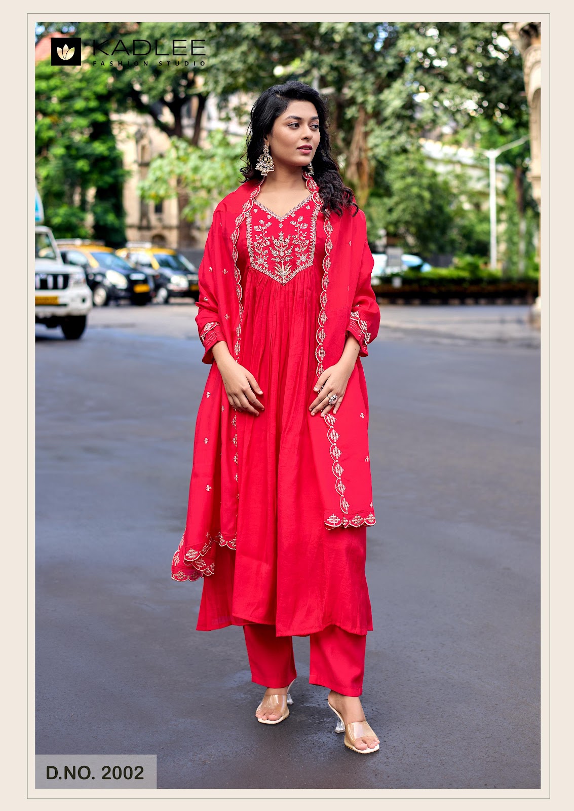 Shehnaz Kadlee Chanderi Readymade Anarkali Suits Exporter Gujarat