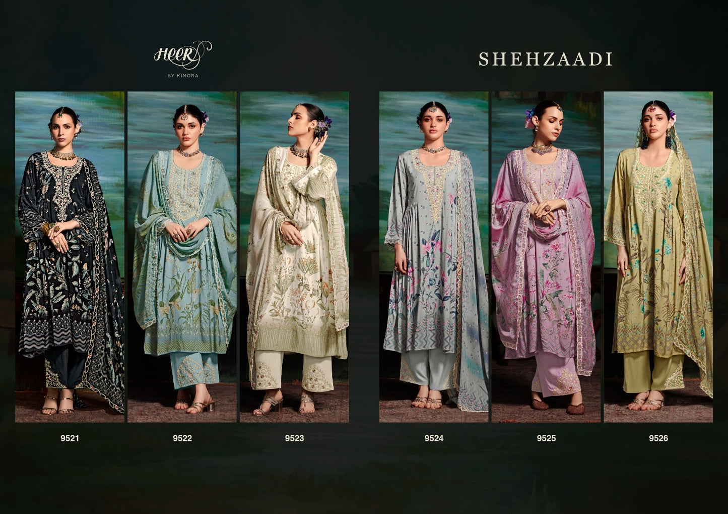 Shehzaadi Heer Muslin Pant Style Suits Supplier