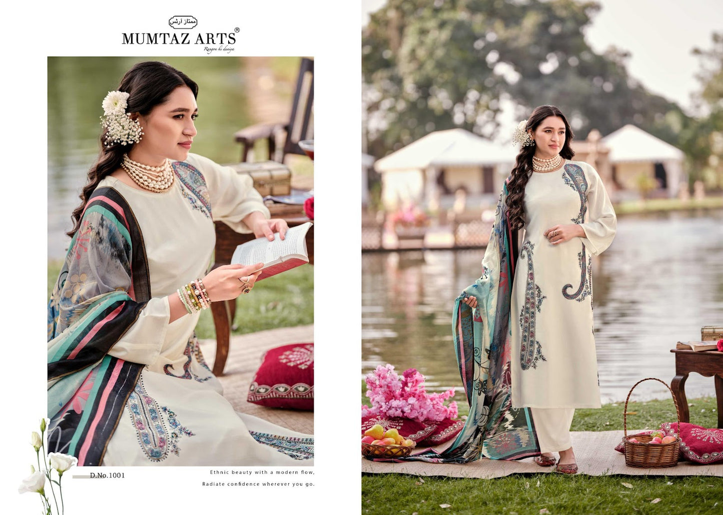 Shehzaadi Muslin Mumtaz Arts Pure Viscose Pakistani Salwar Suits Exporter