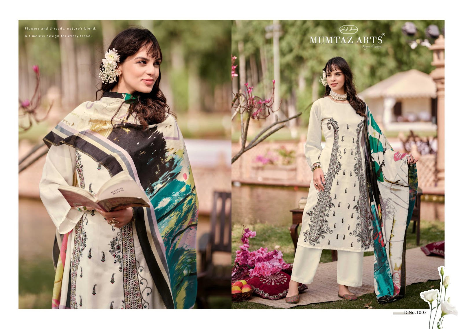 Shehzaadi Muslin Mumtaz Arts Pure Viscose Pakistani Salwar Suits Exporter