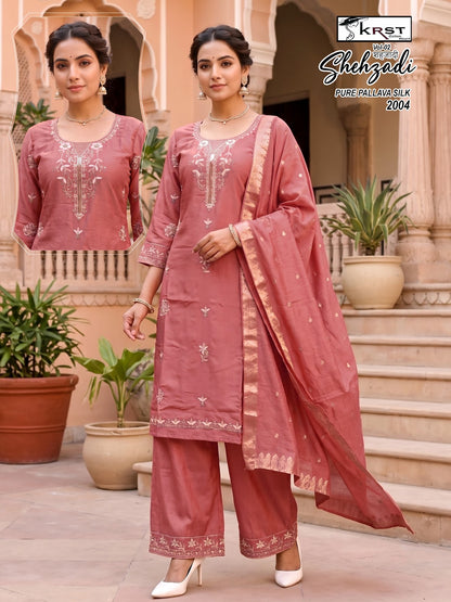 Shehzadi Krst Reyon Readymade Plazzo Style Suits Exporter