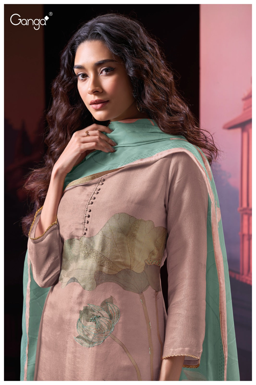 Shein 3022 Ganga Premium Bemberg Plazzo Style Suits Manufacturer