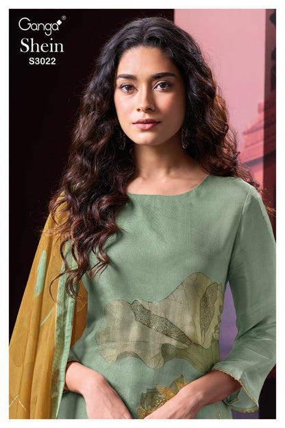 Shein 3022 Ganga Premium Bemberg Plazzo Style Suits Manufacturer