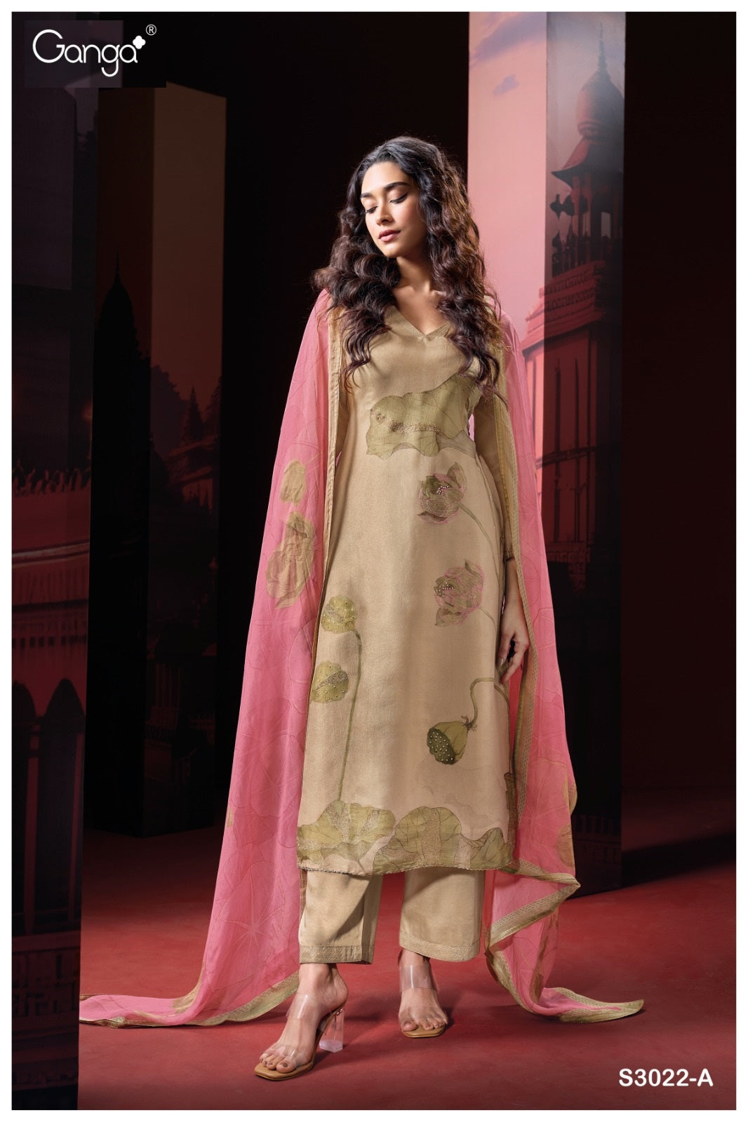 Shein 3022 Ganga Premium Bemberg Plazzo Style Suits Manufacturer