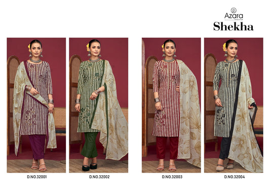 Shekha Radhika Fashion Azara Lawn Karachi Salwar Suits Manufacturer Gujarat