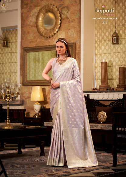 Shella Gold Rajpath Satin Silk Sarees Exporter Gujarat