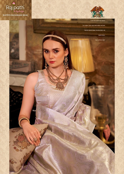 Shella Gold Rajpath Satin Silk Sarees Exporter Gujarat