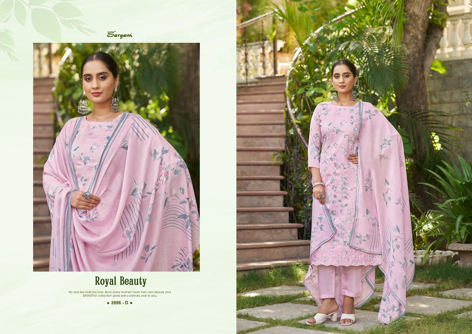 Sherlin Sargam Prints Pure Jam Pant Style Suits Exporter