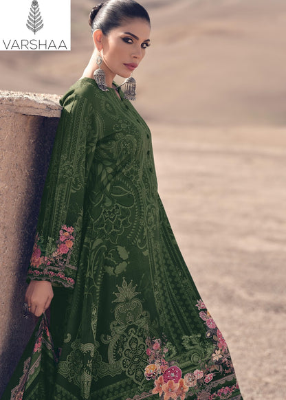 Sheron Varshaa Crape Plazzo Style Suits Manufacturer Ahmedabad