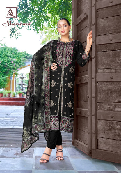 Sherwani Alok Cambric Cotton Karachi Salwar Suits Wholesale Price