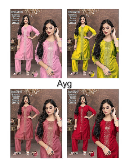 Sherwani Style 1308 Ayg Vetican Kurti Pant Set Wholesale Rate