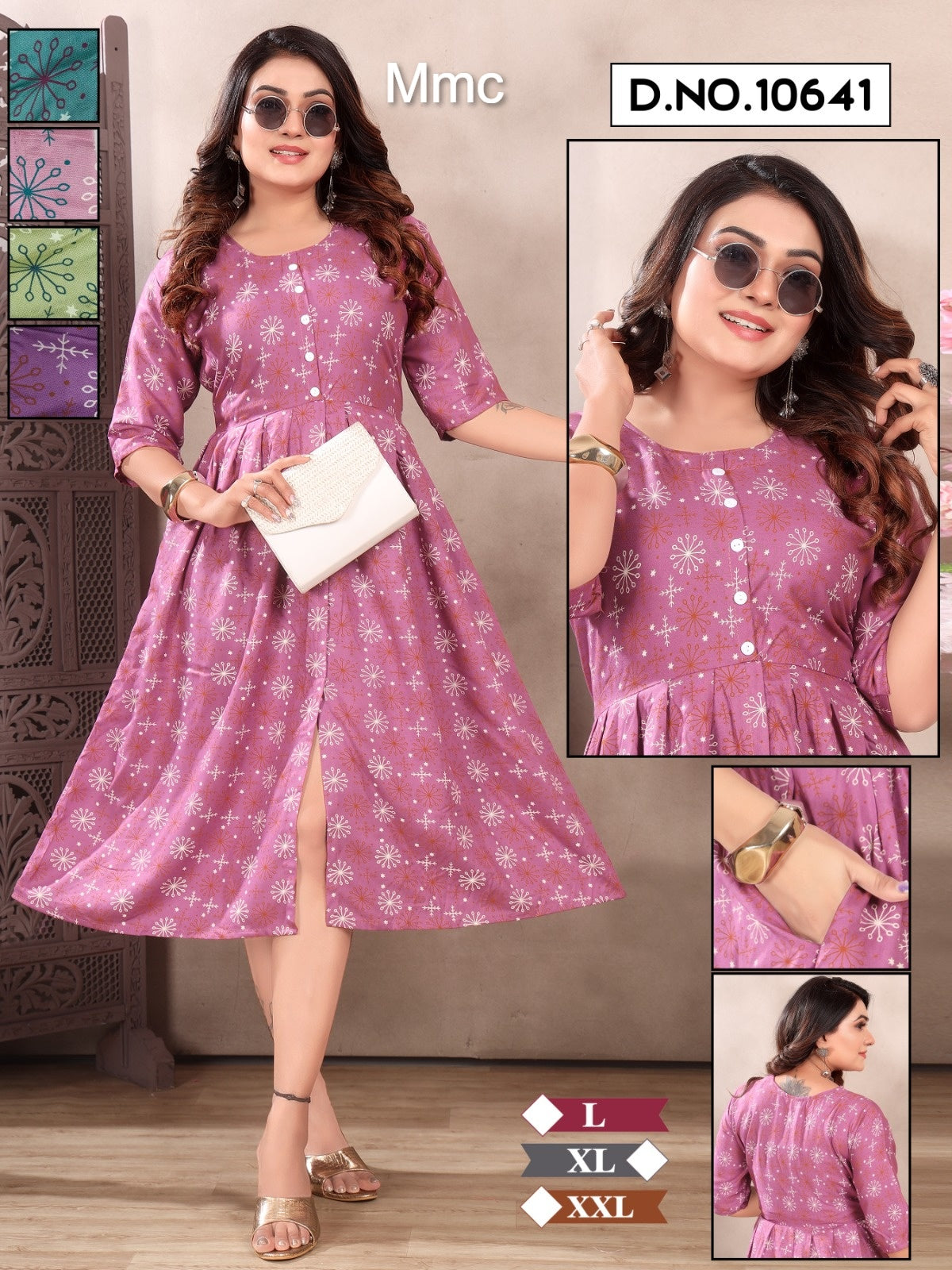 Sherwani Style Mmc Reyon Kurti With Pocket Exporter India