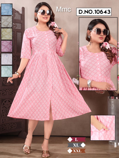 Sherwani Style Mmc Reyon Kurti With Pocket Exporter India