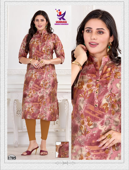 Shes Fashion 2 Mlm Kalash Lifestyle Muslin Kurti With Pocket Supplier Gujarat