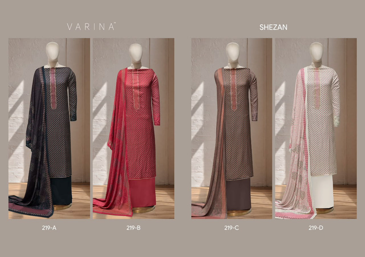 Shezan Varina Pashmina Suits Wholesale Price