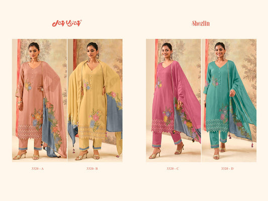 Shezlin 3320 Jay Vijay Organza Pant Style Suits Exporter Gujarat