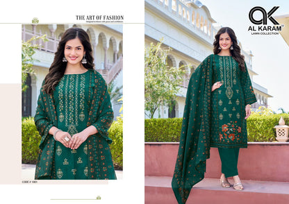 Shezlin Al Karam Cotton Reyon Karachi Salwar Suits Wholesaler