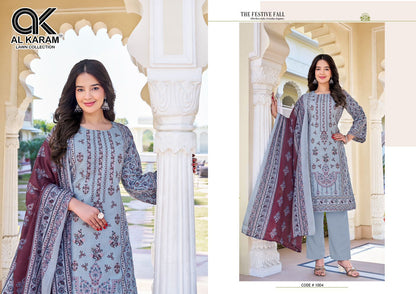 Shezlin Al Karam Cotton Reyon Karachi Salwar Suits Wholesaler