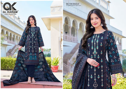Shezlin Al Karam Cotton Reyon Karachi Salwar Suits Wholesaler