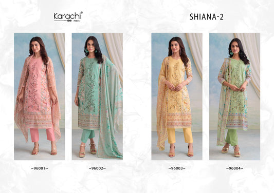 Shiana 2 Karachi Prints Pure Lawn Pant Style Suits Wholesaler Gujarat