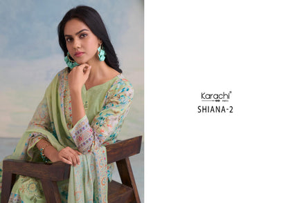 Shiana 2 Karachi Prints Pure Lawn Pant Style Suits Wholesaler Gujarat