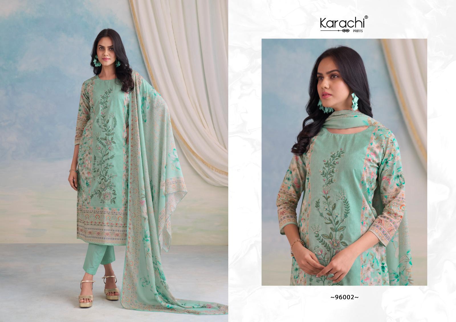 Shiana 2 Karachi Prints Pure Lawn Pant Style Suits Wholesaler Gujarat