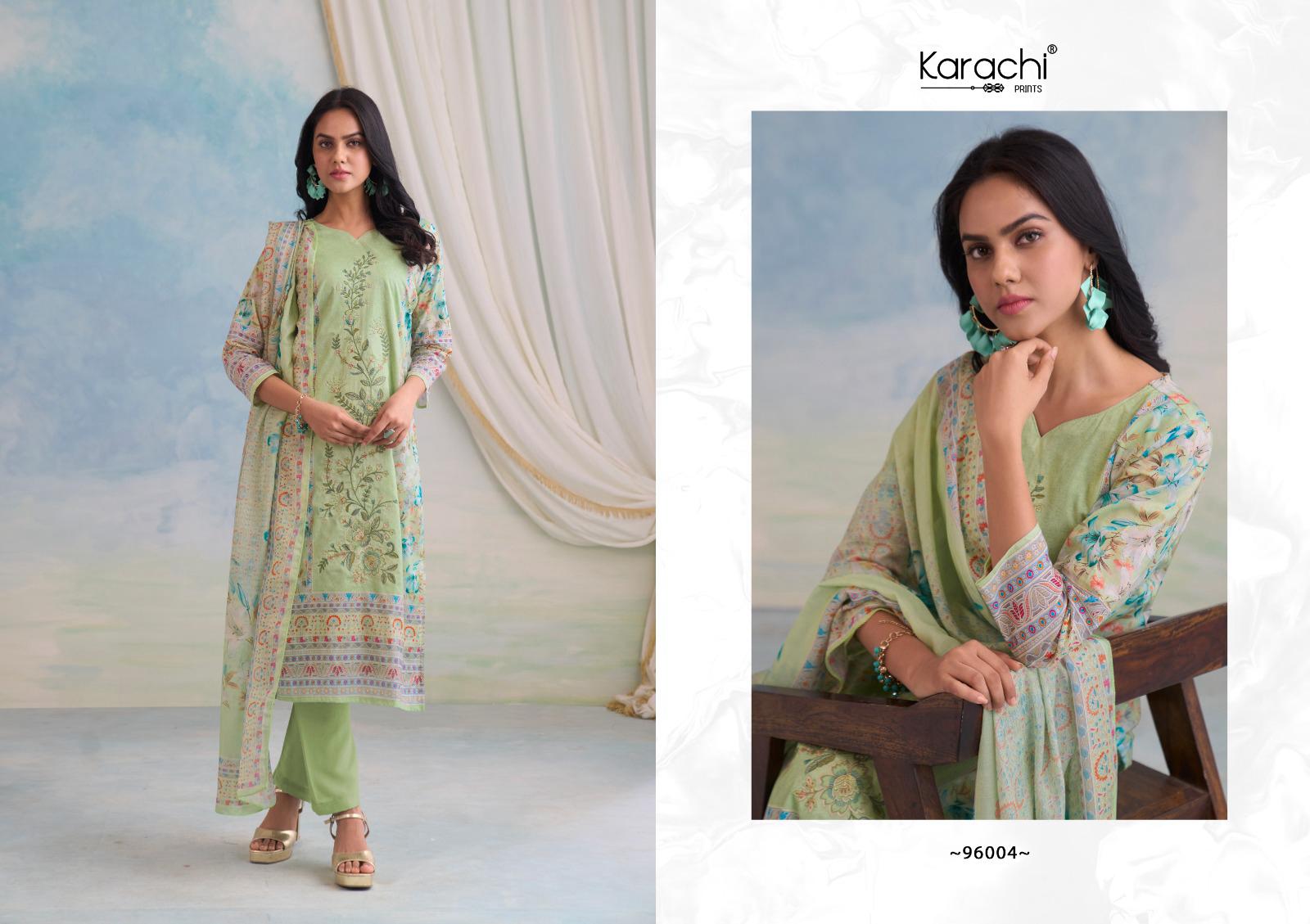 Shiana 2 Karachi Prints Pure Lawn Pant Style Suits Wholesaler Gujarat