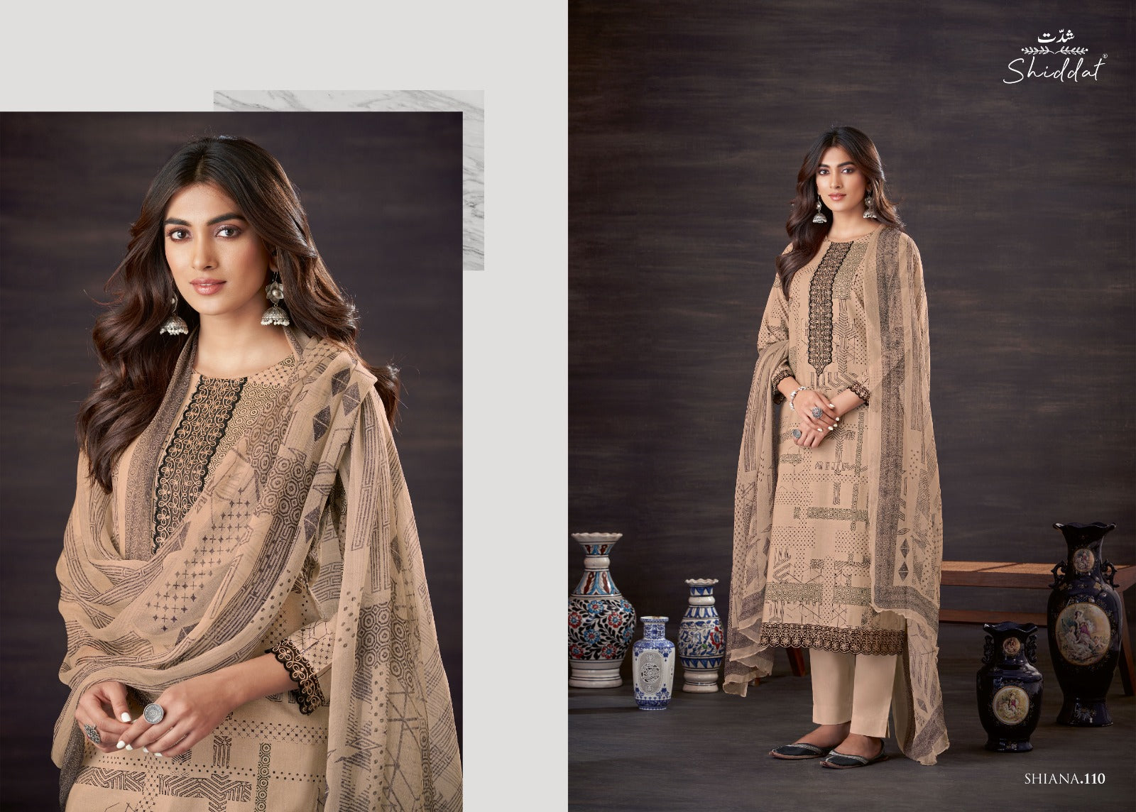 Shiana Shiddat Cotton Cambric Pant Style Suits Supplier India