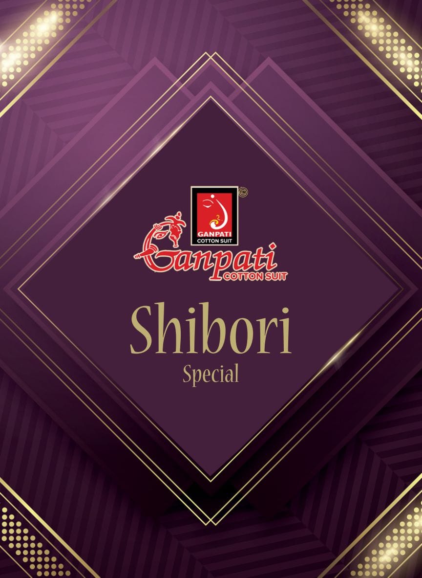 Shibori Special Ganpati Cotton Patiyala Style Suits Wholesaler Ahmedabad