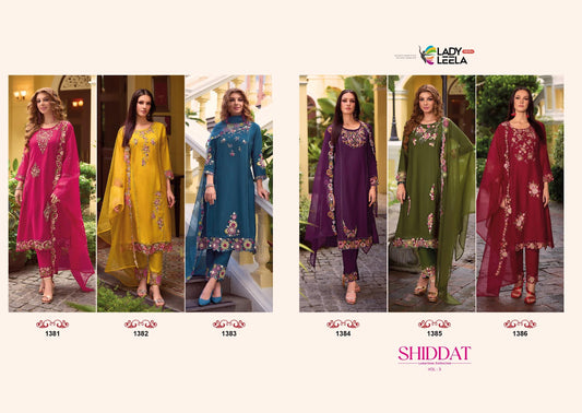 Shiddat 3 Ladyleela Vatican Readymade Pant Style Suits Exporter Ahmedabad