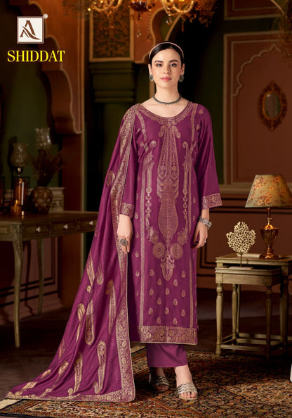 Shiddat Alok Viscose Pashmina Suits Wholesaler