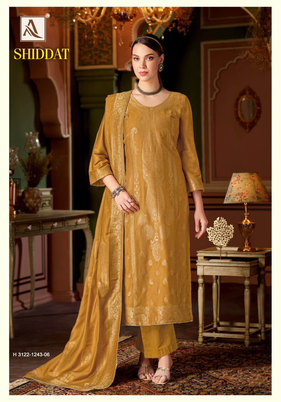 Shiddat Alok Viscose Pashmina Suits Wholesaler