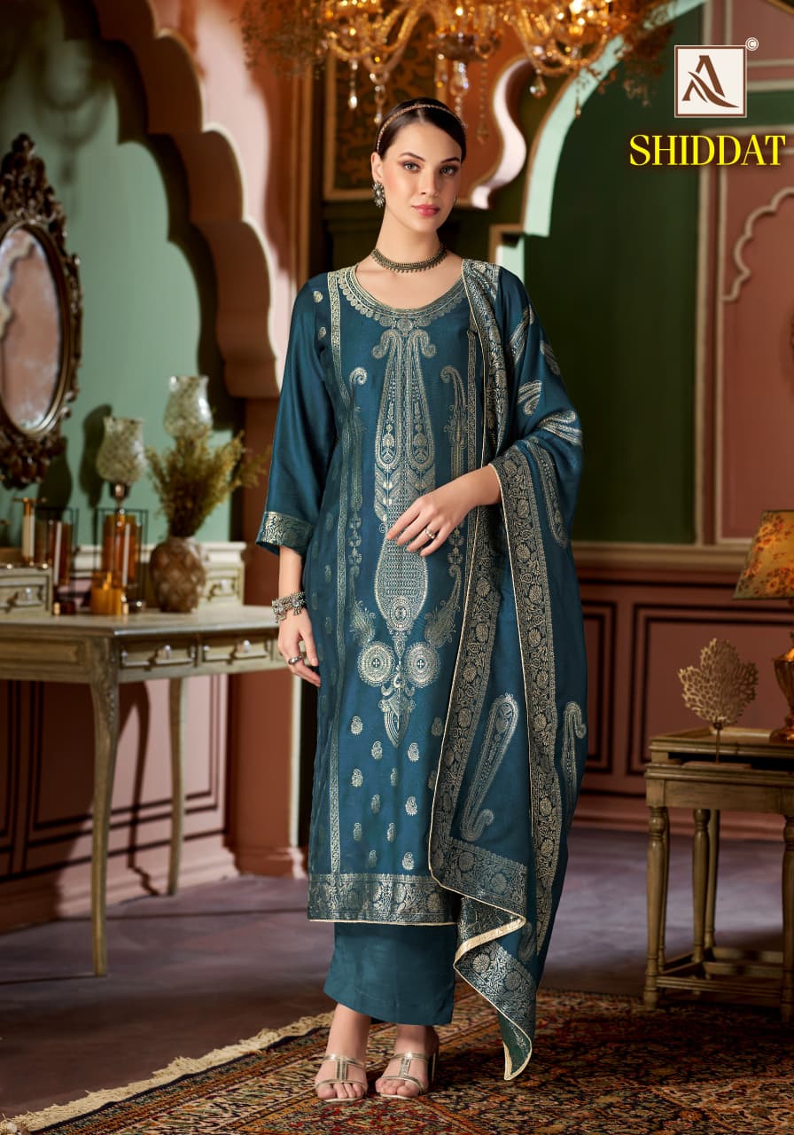 Shiddat Alok Viscose Pashmina Suits Wholesaler