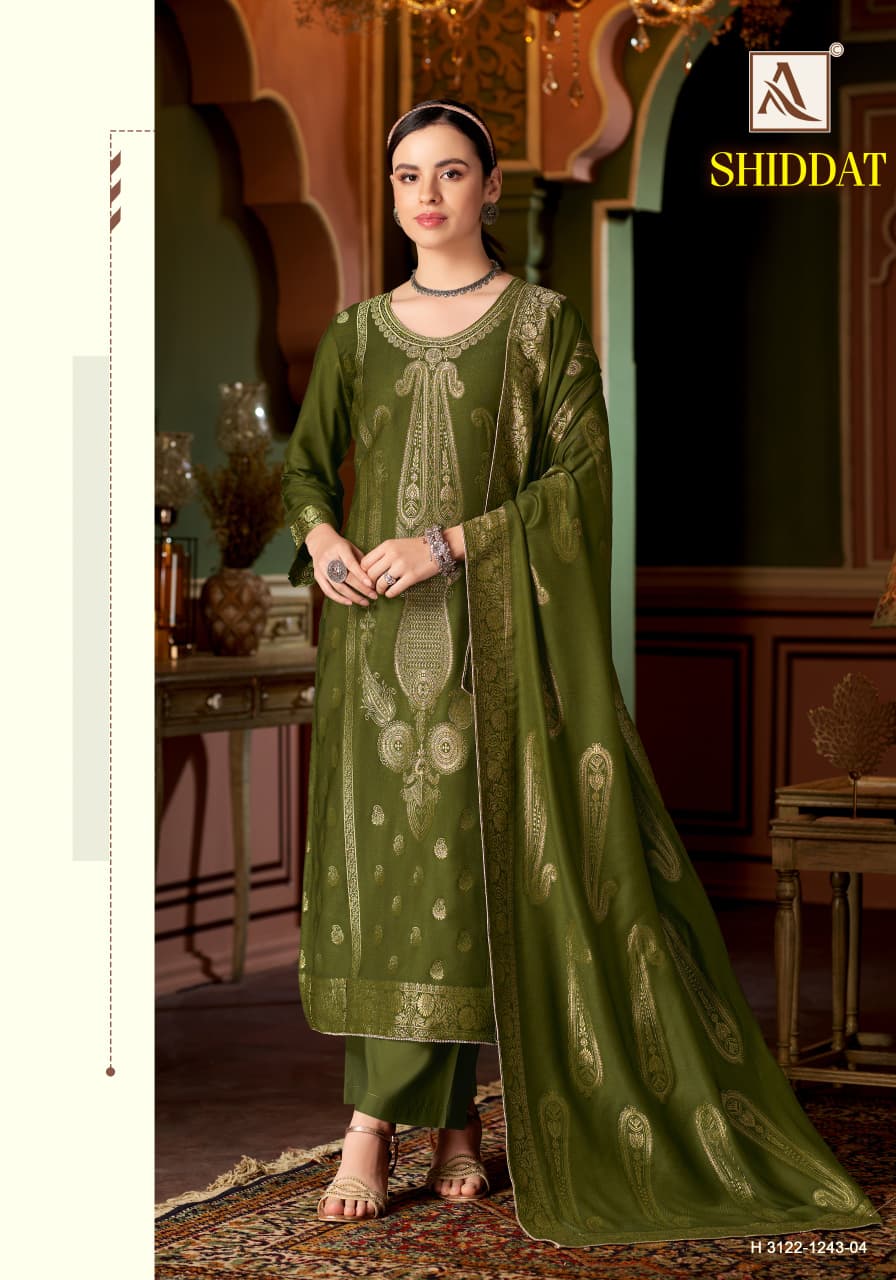 Shiddat Alok Viscose Pashmina Suits Wholesaler