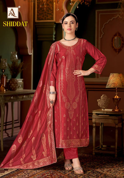Shiddat Alok Viscose Pashmina Suits Wholesaler