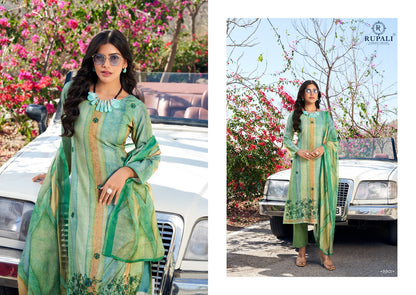 Shiddat Rupali Pure Muslin Pant Style Suits Wholesaler Ahmedabad