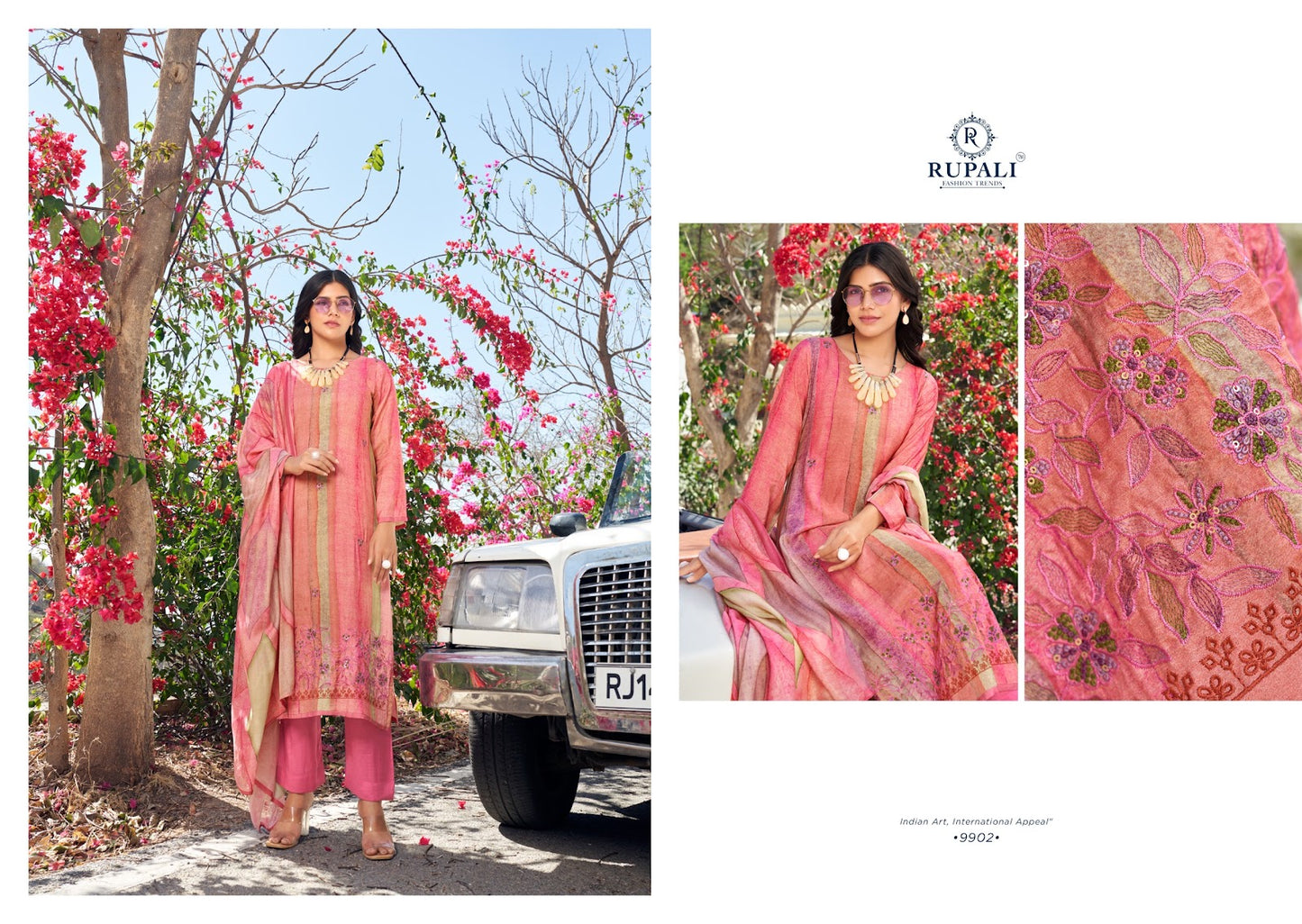 Shiddat Rupali Pure Muslin Pant Style Suits Wholesaler Ahmedabad