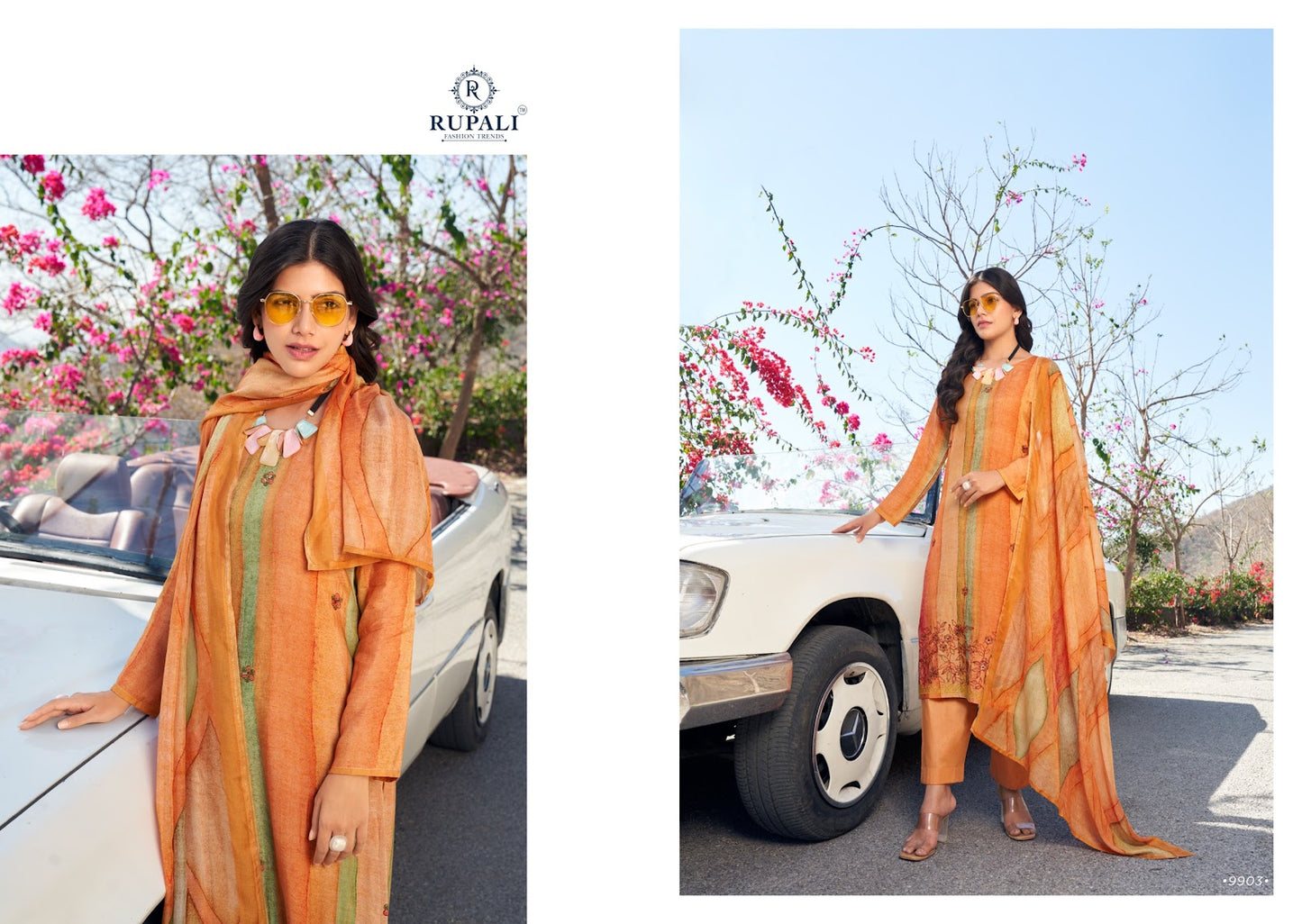 Shiddat Rupali Pure Muslin Pant Style Suits Wholesaler Ahmedabad