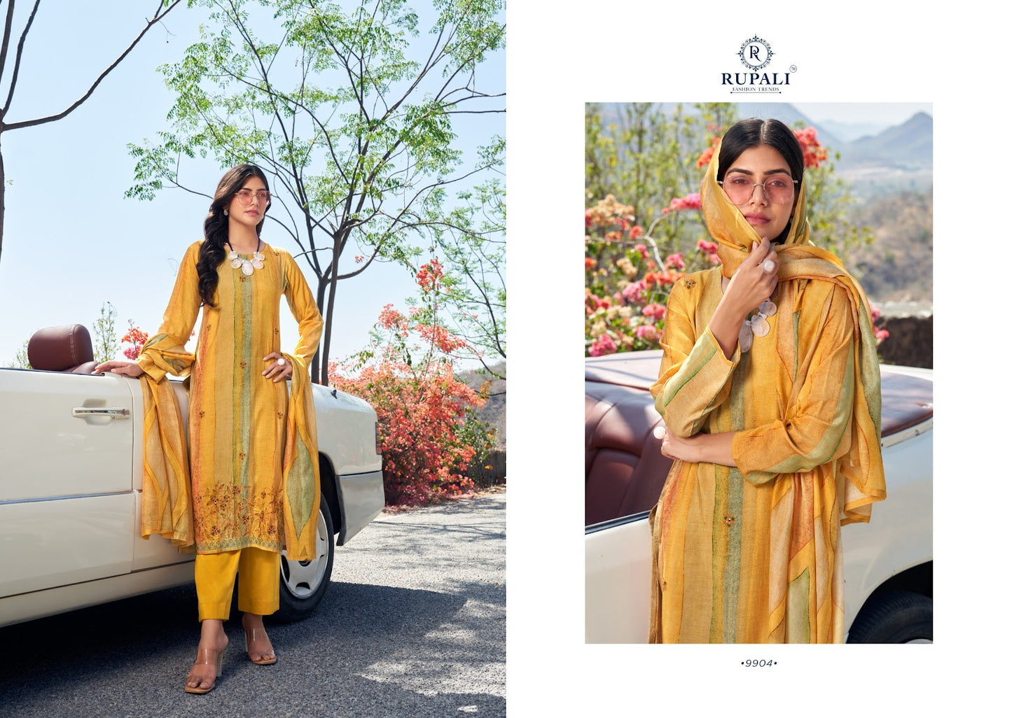 Shiddat Rupali Pure Muslin Pant Style Suits Wholesaler Ahmedabad