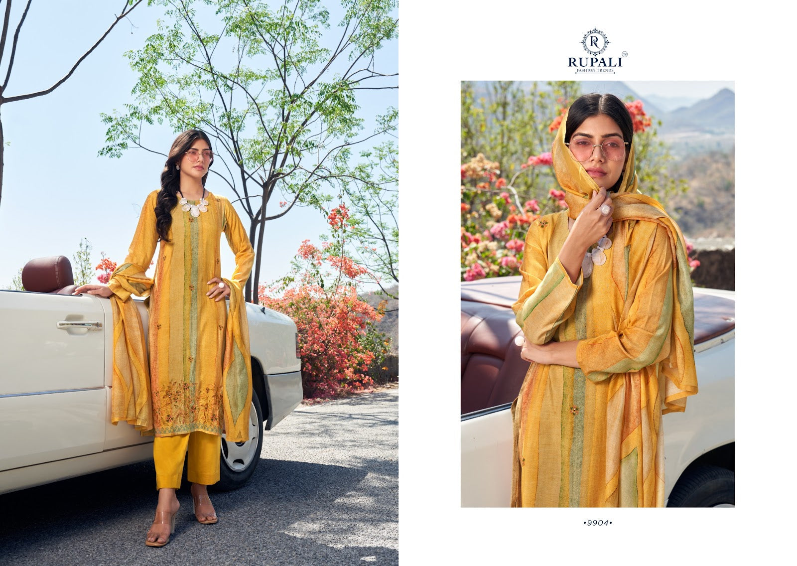 Shiddat Rupali Pure Muslin Pant Style Suits Wholesaler Ahmedabad