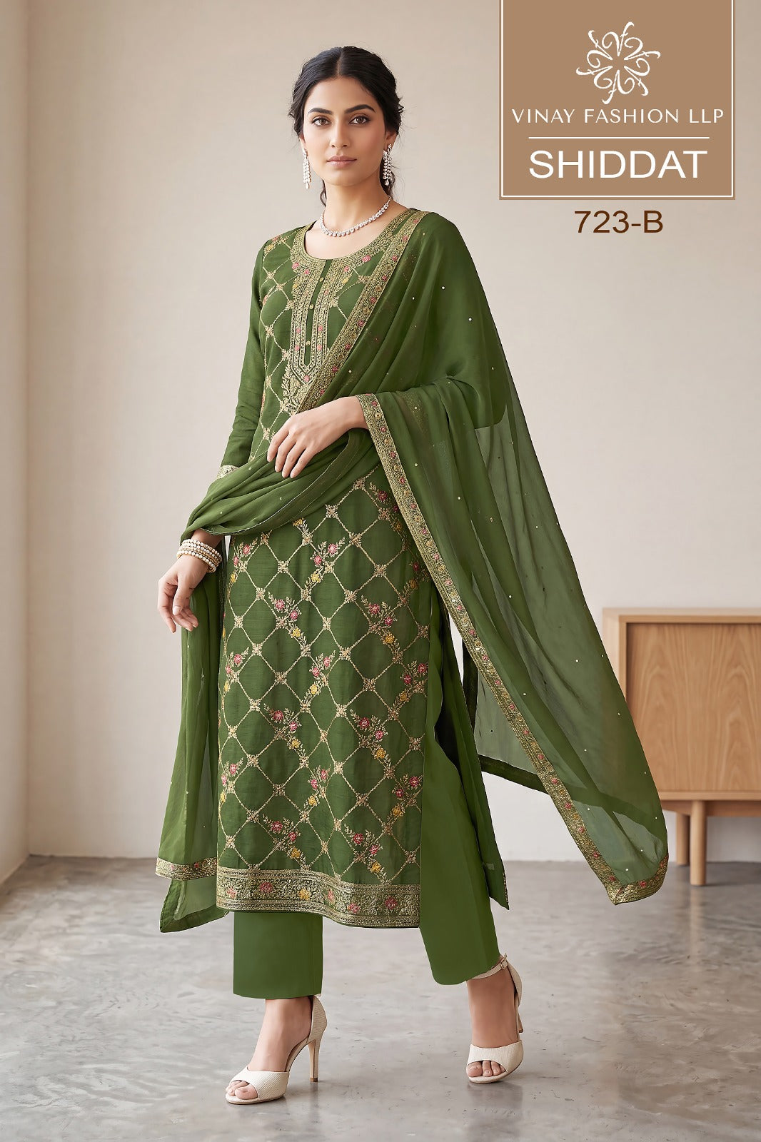 Shiddat Vinay Fashion Llp Dola Silk Pant Style Suits Supplier Gujarat