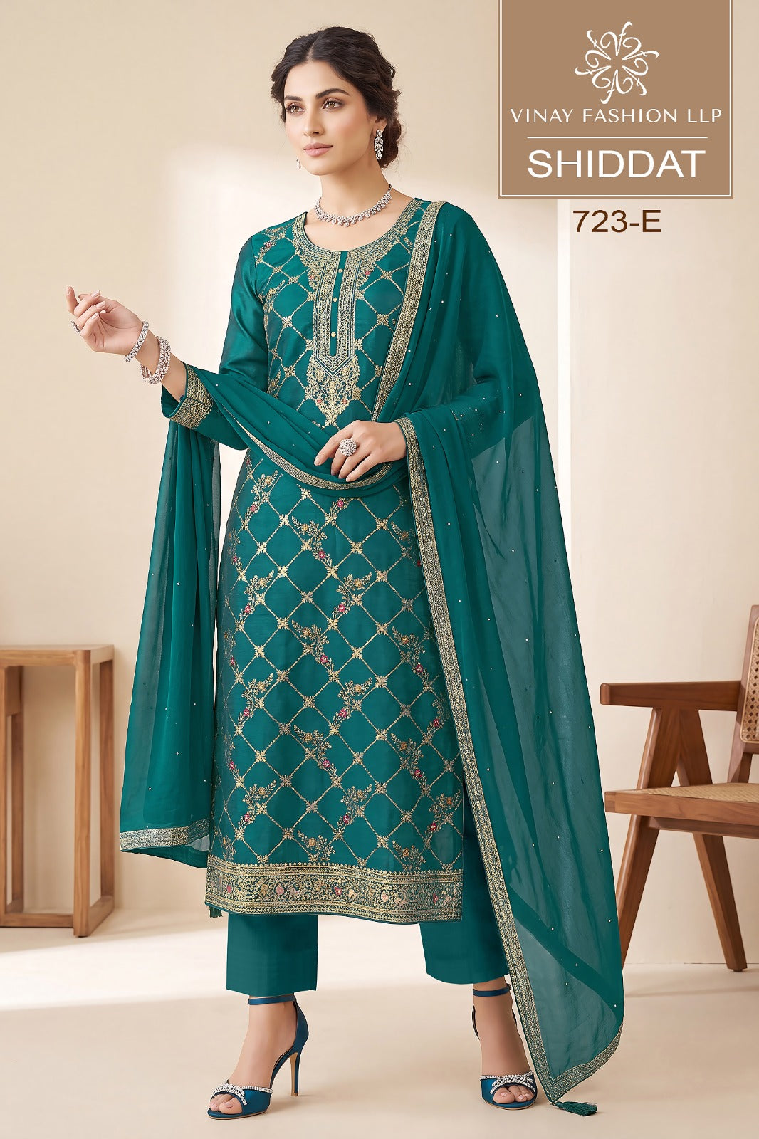 Shiddat Vinay Fashion Llp Dola Silk Pant Style Suits Supplier Gujarat