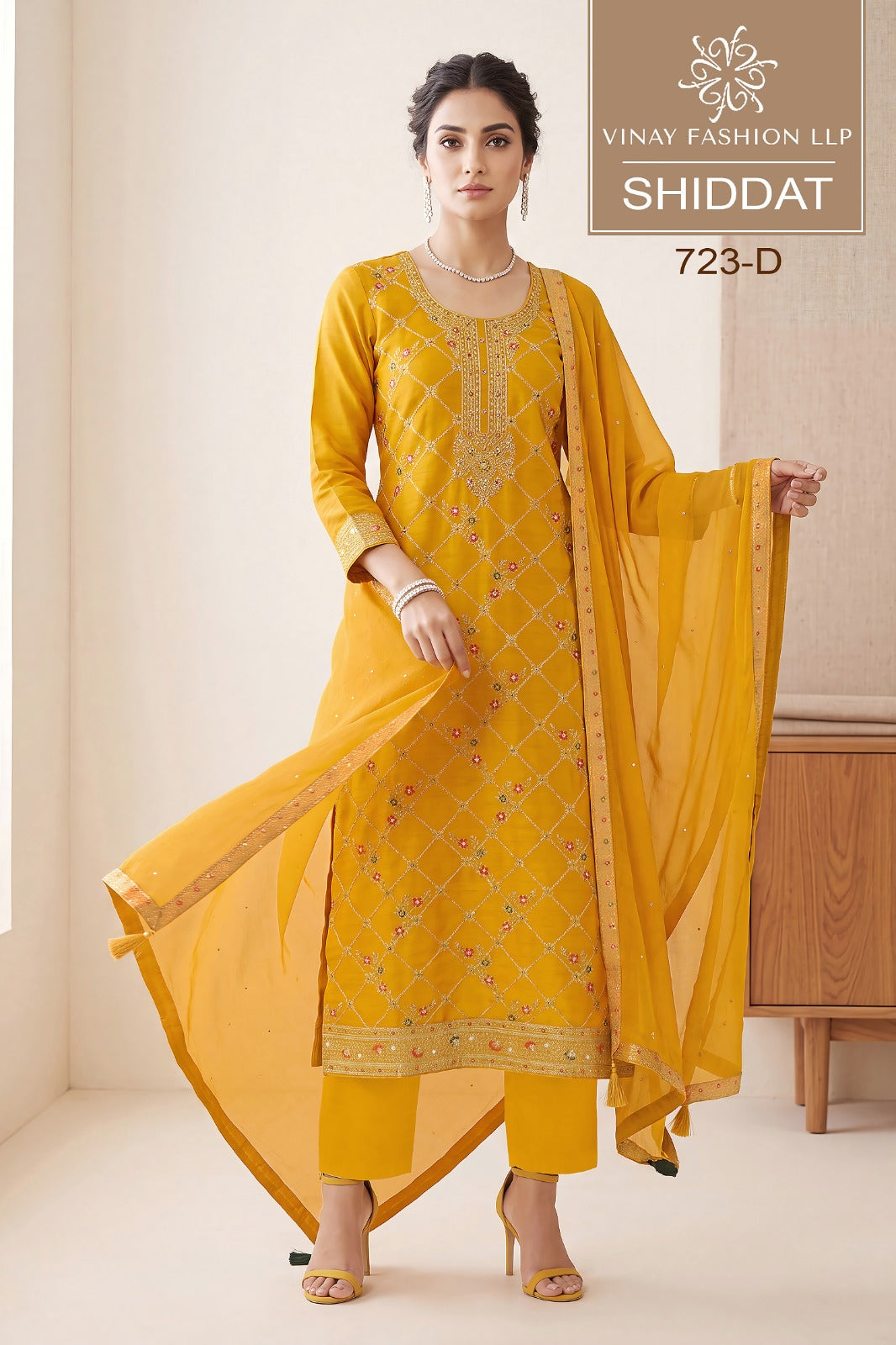 Shiddat Vinay Fashion Llp Dola Silk Pant Style Suits Supplier Gujarat