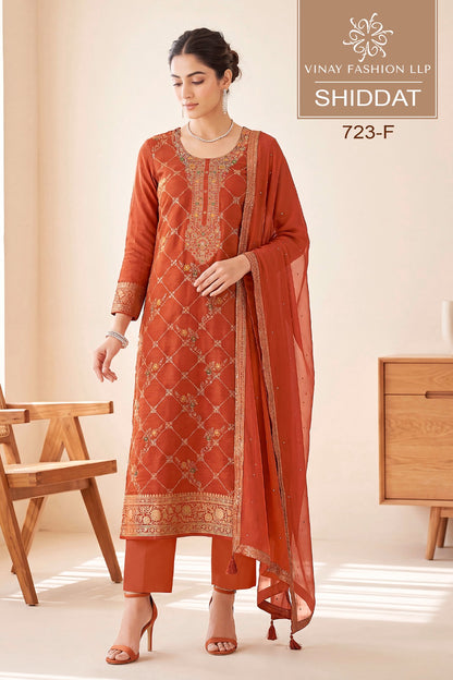 Shiddat Vinay Fashion Llp Dola Silk Pant Style Suits Supplier Gujarat