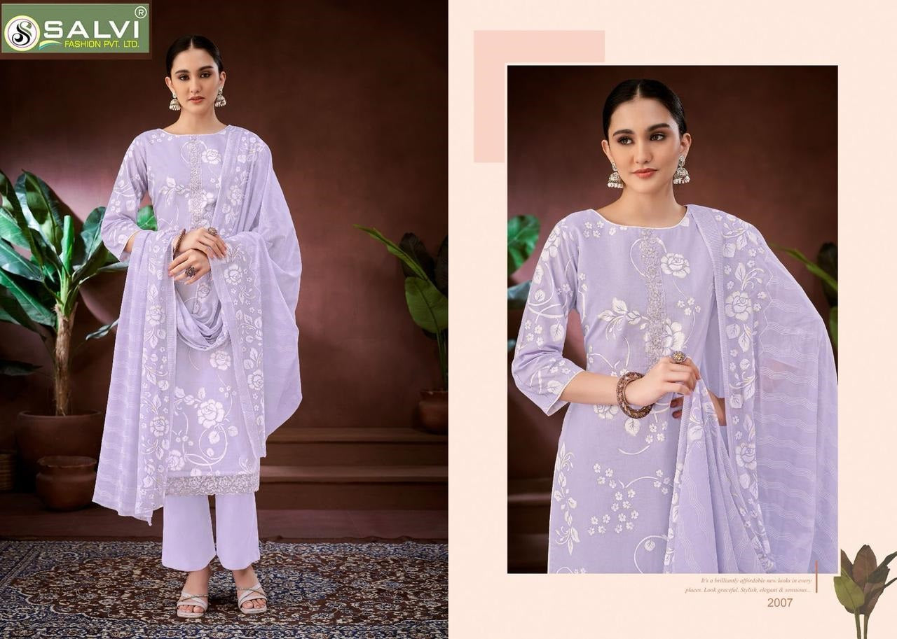 Shiddat Vol 2 Salvi Fashion Pure Lawn Pant Style Suits Wholesale