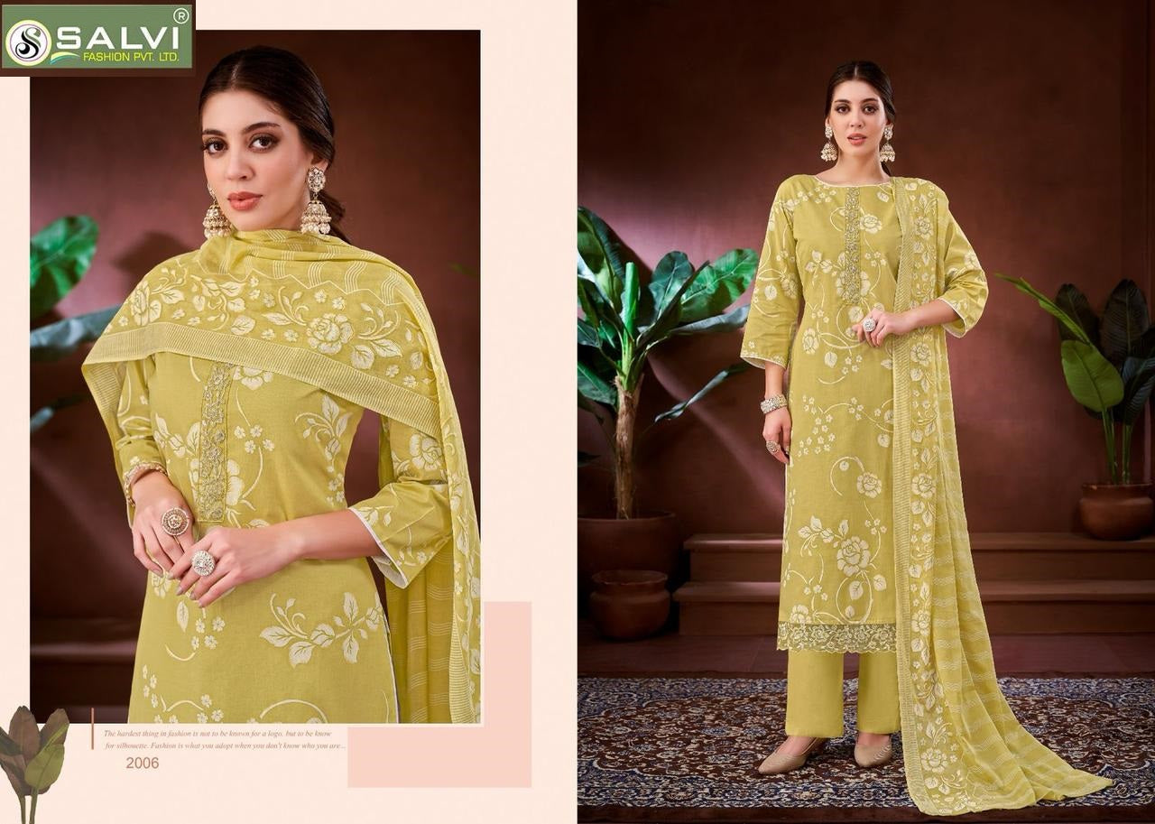 Shiddat Vol 2 Salvi Fashion Pure Lawn Pant Style Suits Wholesale