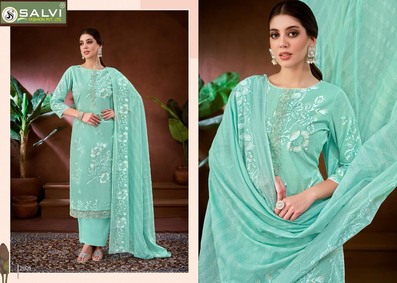 Shiddat Vol 2 Salvi Fashion Pure Lawn Pant Style Suits Wholesale