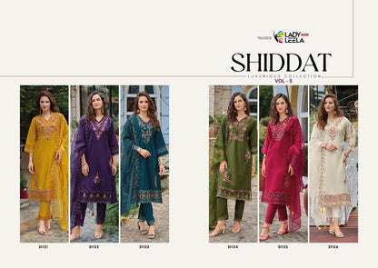 Shiddat Vol 5 Ladyleela Viscose Readymade Pant Style Suits Exporter
