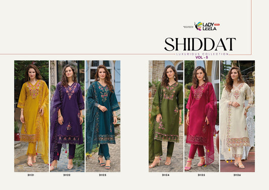 Shiddat Vol 5 Ladyleela Viscose Readymade Pant Style Suits Exporter